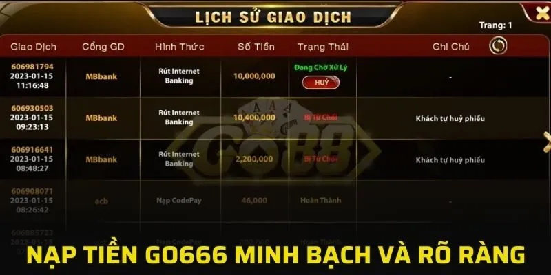 Những lý do chọn giao dịch tại cổng game GO666