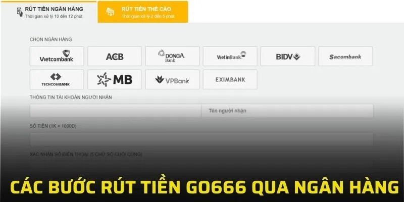 Hướng dẫn các bước rút tiền qua ngân hàng an toàn